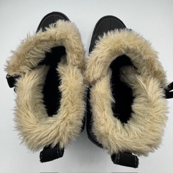 Merrell Women's Misha Waterproof Winter Boot Black Leather Faux Fur Size 8 - Picture 5 of 7